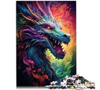 Puzzle 1000 pièces Adultes, Puzzle éducatif et éducatif représentant Un Dragon majestueux, renforcer l'amour Entre Les Couples, 10,27 po x 14,96 po, Les Jeunes de 14 Ans