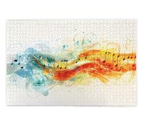 Puzzle 1000 Pièces Adultes, Puzzle Musique pour Adulte, Grand Puzzles Bois avec Boite Cadeau, Jeu de Concentration pour Adultes, 1000 Pièces Puzzles pour Décoration Murale Maison, Cadeau Femme, K-98