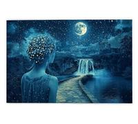 Puzzle 1000 Pièces Adultes, Puzzle Mystère pour Adulte, Grand Puzzles Bois avec Boite Cadeau, Jeu de Concentration pour Adultes, 1000 Pièces Puzzles pour Décoration Murale Maison, Cadeau Femme, Q-2