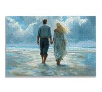 Puzzle 1000 Pièces Adultes, Puzzle Plage pour Adulte Débutant, 75x50 cm Grand Puzzles Couple avec Boite, Jeu de Concentration pour Adultes, Puzzles Bois pour Décoration Maison, Cadeau Femme, -1532