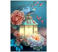 Puzzle 1000 pièces Adultes, Puzzle pour Adultes et Enfants 1000 pièces, défi cérébral, Puzzles Jeu éducatif, Puzzles avec Fleur Selon Motif chinois38x52cm