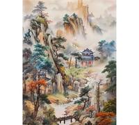Puzzle 1000 pièces Adultes, Puzzle pour Adultes et Enfants 1000 pièces, défi cérébral, Puzzles Jeu éducatif, Puzzles avec Motif Nature Montagne arbre26x38cm