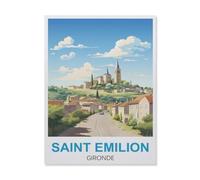Puzzle 1000 Pièces Adultes,Saint-Émilion Gironde,Puzzle en Papier DIY Jeu De Famille,Jeu De Team Building,Cadeau pour Les Amants Ou Les Amis(50x70cm)-GM88