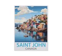 Puzzle 1000 Pièces Adultes，Saint John, Canada，Puzzle en Papier DIY Jeu De Famille,Jeu De Team Building,Cadeau pour Les Amants Ou Les Amis（50x70cm）-H22