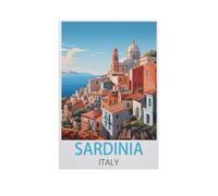 Puzzle 1000 Pièces Adultes，Sardaigne Italie，Puzzle en Bois DIY Jeu De Famille,Jeu De Team Building,Cadeau pour Les Amants Ou Les Amis（75x50cm）-FT8