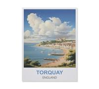 Puzzle 1000 Pièces Adultes,Torquay Angleterre,Jouets Cadeaux Éducatifs pour Les Vacances pour La Famille Et Les Amis(50x70cm)-ET11