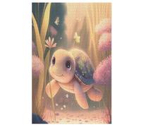 Puzzle 1000 Pièces Adultes, Tortue Mignonne Puzzles pour Enfants, en Bois Cadeaux, Jeu Familial Amusant 78×53cm