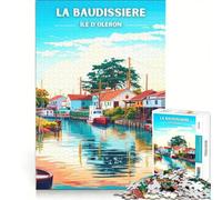 Puzzle 1000 pièces Affiche Charente Maritime | 75x50cm Pour s'amuser en famille renforcer l'amour entre les couples des cadeaux pour les amis et la famille