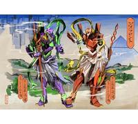 Puzzle 1000 pièces Affiche d'anime Classique Ayanami Rei Jeu d'adresse coloré pour Toute la Famille Adultes50x70cm