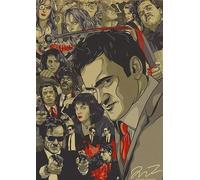 Puzzle 1000 pièces Affiche d'art de Quentin Tarantino pour Adultes et familles, Jouet Puzzle, Jeu de décompression,26x38cm