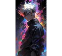 Puzzle 1000 pièces - Affiche de l'anime Japonais Jujutsu Kaisen Gojo Satoru - Jouet éducatif pour Toute la Famille - Jouet personnalisé pour Adultes 26x38cm