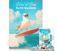 Puzzle 1000 pièces Affiche Drôle Pays Basque | Défi stimulant Activités amusantes à faire à la maison pour un anniversaire Noël 38x26cm