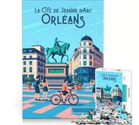 Puzzle 1000 pièces Affiche Orléans | Relax Games une offre éducative et ludique idéale pour toute la famille. 75x50cm