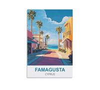 Puzzle 1000 pièces, Affiches de Famagouste à Chypre Puzzles 1000 pièces Adolescents Enfants Puzzle Divertissement Défi Brain Puzzle 70x50 cm