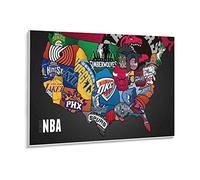 Puzzle 1000 Pièces Affiches De L'Équipe Américaine De Basket-Ball NBA pour Jouets en Papier pour Adultes Jeu De Décompression（38x26cm-z41p