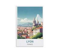 Puzzle 1000 pièces, Affiches de Lyon, France, Puzzles pour Adultes, œuvres d'art, décoration Murale, Puzzle Stimulant pour Jeux en Famille, 70 x 50 cm
