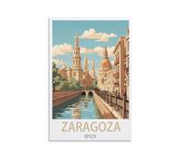 Puzzle 1000 pièces, Affiches de Saragosse, Espagne, Puzzles en Papier adaptés aux Adultes, Enfants et familles, Jeux de Puzzle Anti-Stress 38 x 26 cm