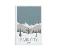 Puzzle 1000 pièces, Affiches Park City Utah Puzzle Classique pour Enfants Puzzle Difficile et Difficile pour Adultes et Adolescents 70x50cm