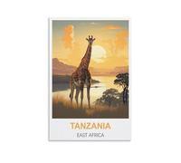 Puzzle 1000 pièces, Affiches Tanzanie Afrique de l'est, Puzzles en Papier adaptés aux Adultes, Enfants et familles, Jeux de Puzzle Anti-Stress 70 x 50 cm