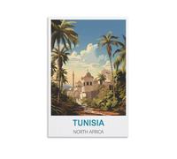 Puzzle 1000 pièces, Affiches Tunisie Afrique du Nord pour Enfants et Adultes, Jeu d'assemblage personnalisé Amusant 38 x 26 cm
