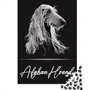 Puzzle 1000 Pièces, Afghan Hound, Cadeau De Noël, 38x26cm/1000pcs