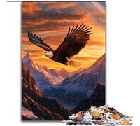 Puzzle 1000 pièces Aigle en vol Puzzle 1000 pièces pour Adultes Un Casse-tête Stimulant pour Les Adolescents, Parfait pour la décoration intérieure ou comme Cadeau (Taille 26x38cm)