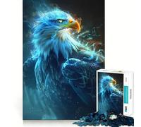 Puzzle 1000 pièces Aigle Radieux Majesté pour Adolescents, Jeu de logique mentale, Silencieux et précis, idéal pour Les vœux de Noël (50x75cm)