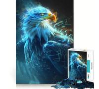 Puzzle 1000 pièces Aigle Radieux Majesté pour Adolescents Jeu d'exercice Mental Design apaisant Cadeau précieux Assembler (38x26cm)