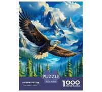 Puzzle 1000 PièCes AiglePuzzles Adulte Relax Puzzles Jeux Eagles in The Sky Le Cadeau Parfait pour La Famille Et Les Amis Adultes Et Enfants À Partir De 12 Ans 70x50cm/1000pcs