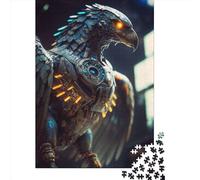 Puzzle 1000 Pièces Aigles Ailés en Acier pour Adultes et Adolescents Cadeau de Noël 1000 Pièces (38x26cm)