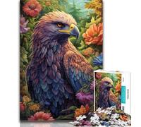 Puzzle 1000 pièces Aigles colorés, Puzzle 1000 pièces pour Adolescents, Jeu éducatif, Jouet de défi pour Femmes et Hommes 26x38cm