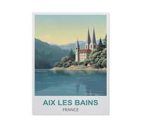 Puzzle 1000 Pièces，Aix-Les-Bains, France，Papier Puzzles Dagogique Jeu Enfant 1000 Pieces 1000 Piece（38x26cm）-S64