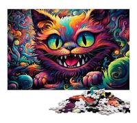 Puzzle 1000 pièces Alice au Pays des Merveilles Puzzle en Papier pour Adultes idéal pour Les Amoureux de l'été (38 x 26 cm)