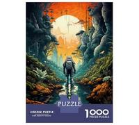 Puzzle 1000 Pièces Alien Landscape Astronaut Exploration Puzzles pour Adultes - Cadeau d'anniversaire - Jeu Difficile Et Stimulant - Cadeaux 70x50cm/1000pcs