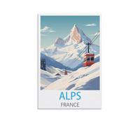 Puzzle 1000 pièces, Alpes françaises, Puzzle Classique 1000 pièces, Jeu éducatif, pour Adultes et Enfants, 52 x 38 cm