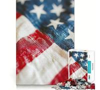 Puzzle 1000 pièces American Pride pour Adultes Jeu de mémoire Amusant et de qualité supérieure,découpé au Laser Exercice Mental Calme à la Maison (38x26cm)
