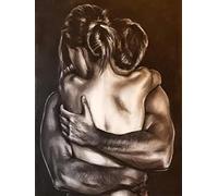 Puzzle 1000 pièces Amour Art Abstrait Noir ou Blanc Art Mural Affiche pour Adultes Jouet Jeu de décompression Xq313Zp 26x38CM