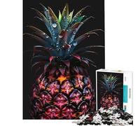 Puzzle 1000 pièces Ananas Frais Tropiques Stimule Le Cerveau Décoration intérieure Jouet Anti-Stress Convient aux Enfants de 14 Ans et Plus (38x26cm)