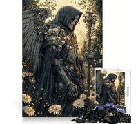 Puzzle 1000 pièces Ange squelettique dans Un Champ pour Adultes, Jouet Smart Reason, Lien Familial, Bords Lisses, présentation Artistique 50x75cm