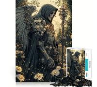 Puzzle 1000 pièces Ange squelettique dans Un Champ pour Adultes, Jouet Smart Reason, Lien Familial, Bords Lisses, présentation Artistique 50x75cm