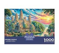 Puzzle 1000 Pièces Angkor VAT (Cambodge) Puzzle Un Jeu Intellectuellement Stimulant Cadeaux pour Adolescents Et Enfants 38x26cm/1000pcs
