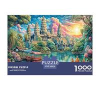 Puzzle 1000 Pièces Angkor VAT (Cambodge) Puzzle Un Jeu Intellectuellement Stimulant Cadeaux pour Adolescents Et Enfants 38x26cm/1000pcs