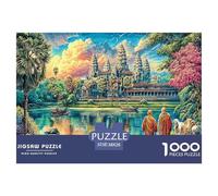 Puzzle 1000 Pièces Angkor VAT (Cambodge) Puzzle Un Jeu Intellectuellement Stimulant Cadeaux pour Adolescents Et Enfants 38x26cm/1000pcs