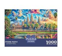 Puzzle 1000 Pièces Angkor VAT (Cambodge) Puzzle Un Jeu Intellectuellement Stimulant Cadeaux pour Adolescents Et Enfants 38x26cm/1000pcs
