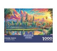 Puzzle 1000 Pièces Angkor VAT (Cambodge) Puzzle Un Jeu Intellectuellement Stimulant Cadeaux pour Adolescents Et Enfants 38x26cm/1000pcs
