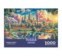 Puzzle 1000 Pièces Angkor VAT (Cambodge) Puzzle Un Jeu Intellectuellement Stimulant Cadeaux pour Adolescents Et Enfants 70x50cm/1000pcs