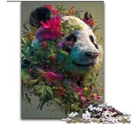 Puzzle 1000 pièces Animal Panda Art pour Adultes et Adolescents, Jeux éducatifs, décoration d'intérieur, à Offrir en Cadeau à Toute la Famille (26x38cm)