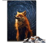 Puzzle 1000 pièces Animal Star Fox Puzzle 1000 pièces Cadeaux pour s'amuser en Famille Parfait pour Les Vacances, Les soirées de Jeux interactives (Taille 50x75cm)
