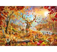 Bluebird Puzzle Animals in The Fall 1000 pièces