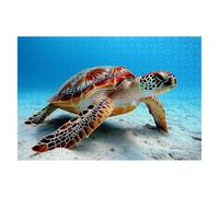 Puzzle 1000 Pieces Animaux 75x50cm Puzzle Adulte Tortue de Qualité, Colorés, Supérieure Défi éducatif Jouets pour Familial Les Soirées de Jeu pour Cadeau Femme Homme Decoration Noel Chambre J-72